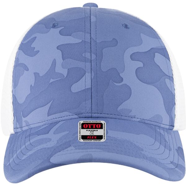 OTTO CAP® OTTO FLEX® Fitted 6 Panel Low Profile Mesh Back Trucker Hat Thumbnail