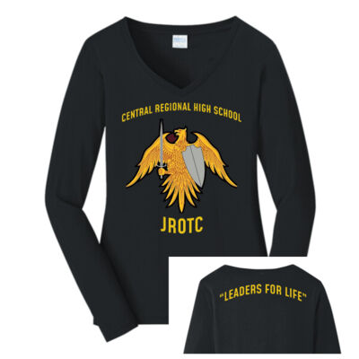 "Leaders for Life" - Ladies Long Sleeve Fan Favorite V Neck Tee Thumbnail