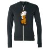 Unisex Triblend Lightweight Full-Zip Hooded Long Sleeve Tee Thumbnail