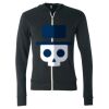 Unisex Triblend Lightweight Full-Zip Hooded Long Sleeve Tee Thumbnail