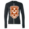 Unisex Triblend Lightweight Full-Zip Hooded Long Sleeve Tee Thumbnail