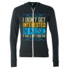 Unisex Triblend Lightweight Full-Zip Hooded Long Sleeve Tee Thumbnail