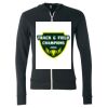 Unisex Triblend Lightweight Full-Zip Hooded Long Sleeve Tee Thumbnail