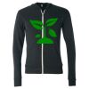 Unisex Triblend Lightweight Full-Zip Hooded Long Sleeve Tee Thumbnail